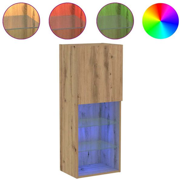 vidaXL Conjunto de mueble de TV Roble artesanal 40,5 x 30 x 102 cm