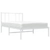 vidaXL Estructura cama sin colchón con cabecero metal blanco 100x200cm