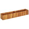 vidaXL Arriate elevado de madera maciza de acacia 150x30x25 cm