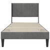 vidaXL Estructura de cama Gris oscuro 80 x 200 cm Terciopelo