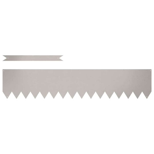 vidaXL Borde de C&eacute;sped 30 pcs Marr&oacute;n 100 x 0.05 x 20 cm