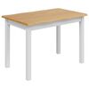 VidaXL Mesa de Comedor EKAI Blanco 112 x 70 x 76,5 cm