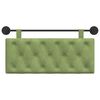 vidaXL Cabecera Colgante Verde claro 110 x 55 x 7 cm Terciopelo