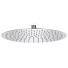vidaXL Cabezal ducha redondo efecto lluvia acero inoxidable 304 30 cm