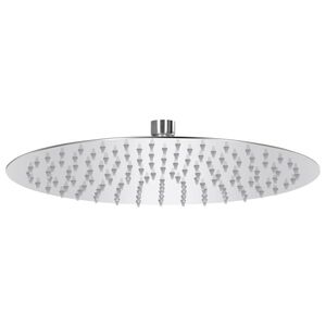vidaXL Cabezal ducha redondo efecto lluvia acero inoxidable 304 30 cm