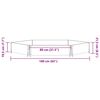 vidaXL Arriate elevado hexagonal madera maciza de pino 160x160 cm