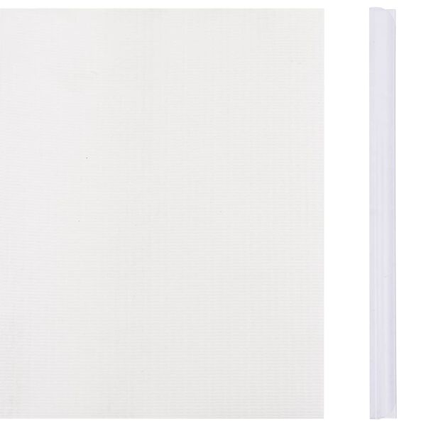 vidaXL Panel de valla de PVC blanco 70x0,19 m