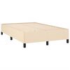 vidaXL Cama box spring con colch&oacute;n tela color crema 120x190 cm