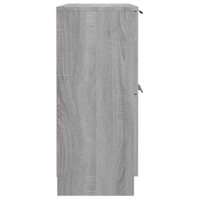 vidaXL Aparador de madera contrachapada gris Sonoma 60x30x70 cm