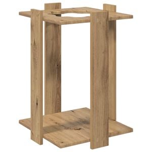 vidaXL soporte para tacos de billar Madera de ingenier&iacute;a Roble artisan