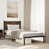 vidaXL Estructura de cama sin colchón metal marrón roble 75x190 cm
