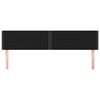 vidaXL Cabeceros tela negro 160x5x78/88 cm