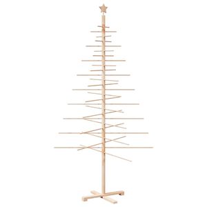vidaXL &Aacute;rbol de Navidad de madera de adorno madera maciza pino 210 cm