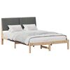 vidaXL Estructura de cama Marr&oacute;n 135 x 190 cm Madera de pino macizo