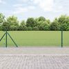 vidaXL Poste de Valla Verde 25 x 0,5 m (malla de 12 x 12 mm) Acero