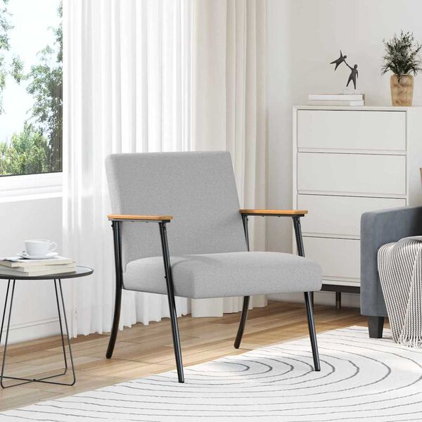 vidaXL sill&oacute;n Gris Nube 59 x 75 x 78 cm tela