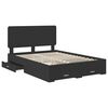 vidaXL Estructura de cama Negro 140 x 190 cm Madera de ingenier&iacute;a