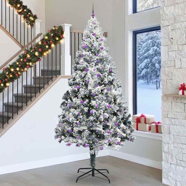 vidaXL &Aacute;rbol de Navidad con 300 LED con soporte Verde 300 cm PVC