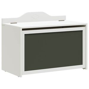 vidaXL Caja de Juguetes Blanco 73 x 33 x 55 cm Madera contrachapada