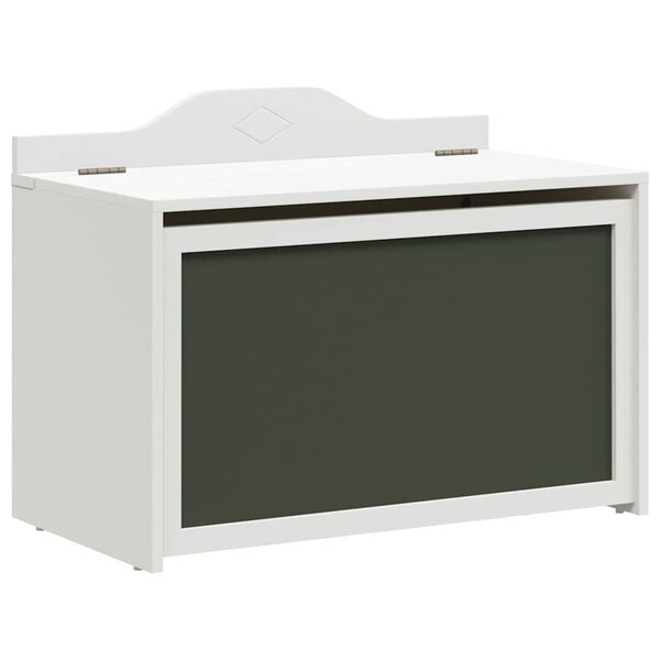 vidaXL Caja de Juguetes Blanco 73 x 33 x 55 cm Madera contrachapada