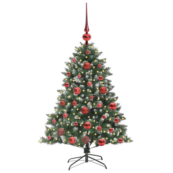 vidaXL &Aacute;rbol de Navidad artificial Verde 120 cm PVC, Pl&aacute;stico y Acero
