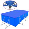 vidaXL Cubierta de piscina 2 unidades rectangular PE 540x270cm 90 g/m²