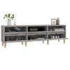 vidaXL Mueble para TV madera contrachapada gris Sonoma 150x30x44,5 cm