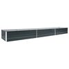 vidaXL Arriate de jard&iacute;n de acero galvanizado antracita 480x80x45 cm
