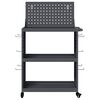 vidaXL Carro de herramientas con estante Antracita 65 x 35 x 111 cm