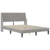 vidaXL Estructura de cama Gris Claro 140 x 190 cm Terciopelo