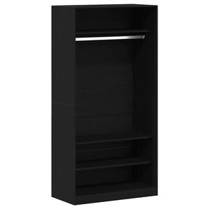 vidaXL Armario Roble Negro 100 x 50 x 200 cm Madera de ingenier&iacute;a