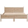 vidaXL Estructura de cama sin colch&oacute;n madera maciza de pino 120x190 cm