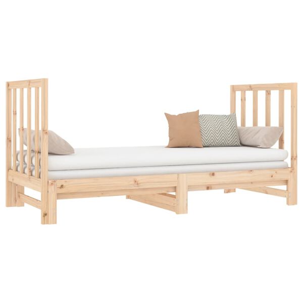 vidaXL Sof&aacute; cama extra&iacute;ble sin colch&oacute;n 2x(90x190) cm