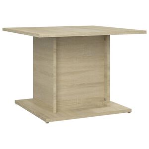 vidaXL Mesa de centro madera ingenier&iacute;a roble Sonoma 55,5x55,5x40 cm