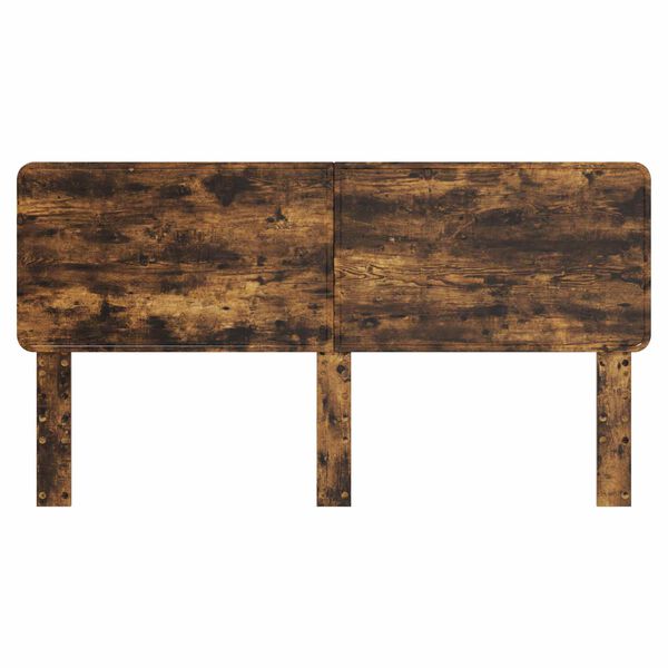 vidaXL Cabecero Roble ahumado 200 cm Madera contrachapada