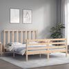 vidaXL Estructura de cama sin colch&oacute;n madera maciza de pino 160x200 cm