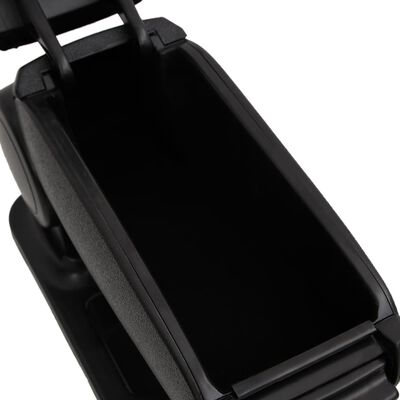 vidaXL Reposabrazos para coche ABS negro 14x33x(30-45,5) cm
