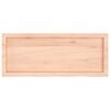 vidaXL Estante de pared madera maciza roble sin tratar 100x40x(2-4) cm