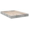 vidaXL Estructura de cama madera de ingenier&iacute;a gris hormig&oacute;n 120x190cm