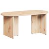 vidaXL Mesa de Café Natural 80 x 39,5 x 35 cm Madera maciza de Pino