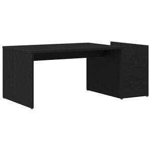 vidaXL Mesa de Caf&eacute; Roble Negro 90 x 45 x 35 cm Madera de ingenier&iacute;a