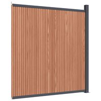 vidaXL Panel de valla WPC marrón 173x186 cm