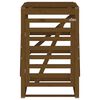vidaXL Cobertizo cubos de basura madera pino marrón miel 84x90x128,5cm