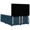 vidaXL Cama box spring con colch&oacute;n terciopelo azul oscuro 160x200 cm