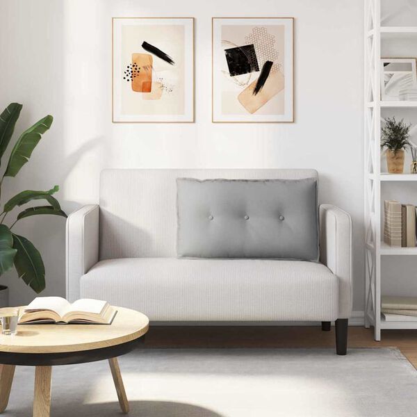 vidaXL Coj&iacute;n de Espalda Gris Nube 80 x 19 x 50 cm tela