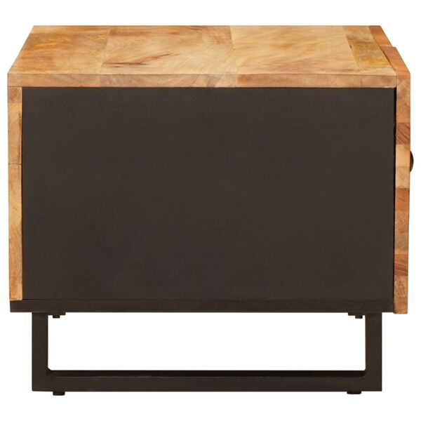 vidaXL Mesa de Caf&eacute; Marr&oacute;n 89 x 52 x 11 cm Madera de mango maciza