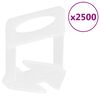vidaXL Calzos para nivelaci&oacute;n de azulejos 2500 unidades 2 mm