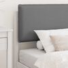 vidaXL Estructura de Cama con Cabecera Tapizada Gris Claro