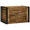 vidaXL Caja de Almacenamiento Marr&oacute;n y Negro 80 x 50 x 50 cm
