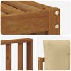 vidaXL Conjunto de sof&aacute;s de exterior con coj&iacute;n 6 pcs Natural y Beige